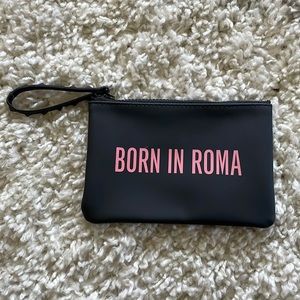 Black small cosmetic bag